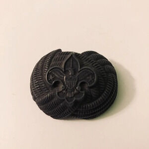 Vintage Boy Scout Neckerchief  Slide Scarf Slider Eagle Crest